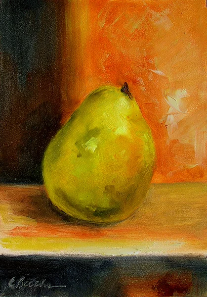 Pear Study Oil on panel 5"X7" (available)