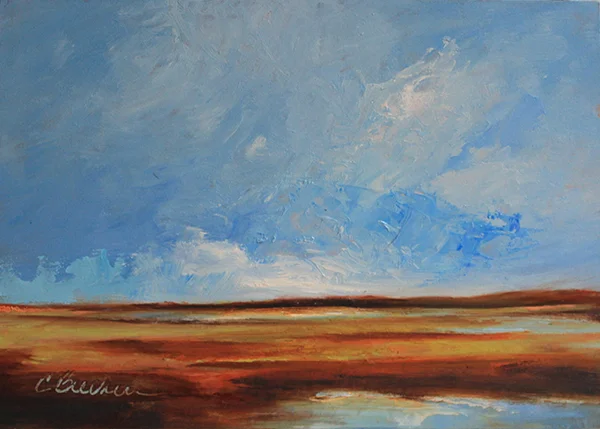 October Blue Oil on panel 5"x 7" SOLD