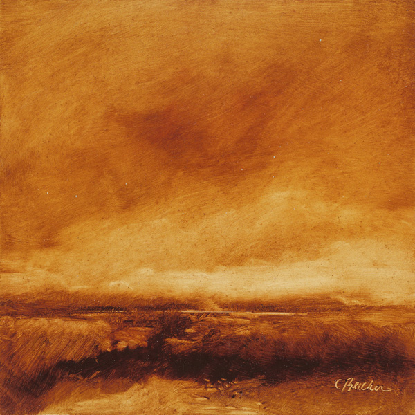 Sienna Marsh Oil on panel 8" x8"