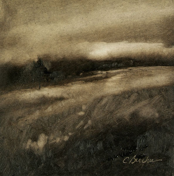 Grassy Meadows Oil on panel 6"x 6"
