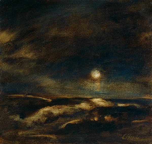 On the Rise Oil on panel 6"x 6"