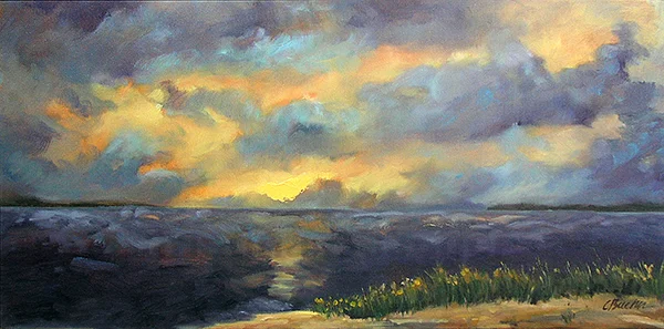 Elizabeth's Landing Oil on linen 12"X24"