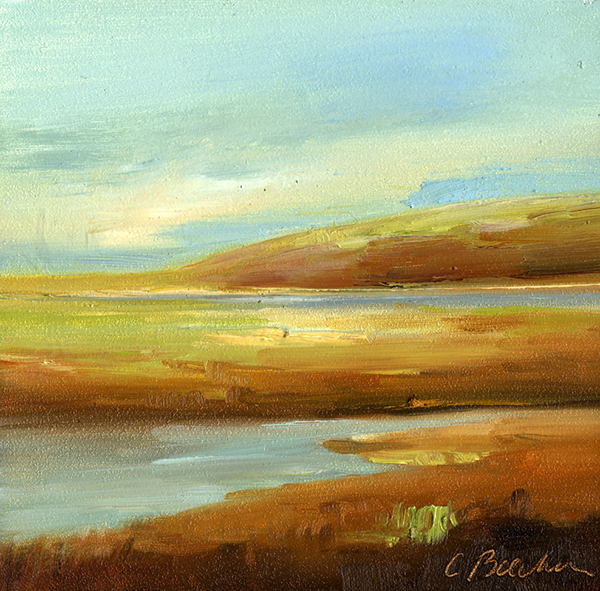 View from Kihel Oil on panel 6"x 6"