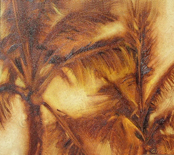 Palms I Oil on panel 8"x 8"