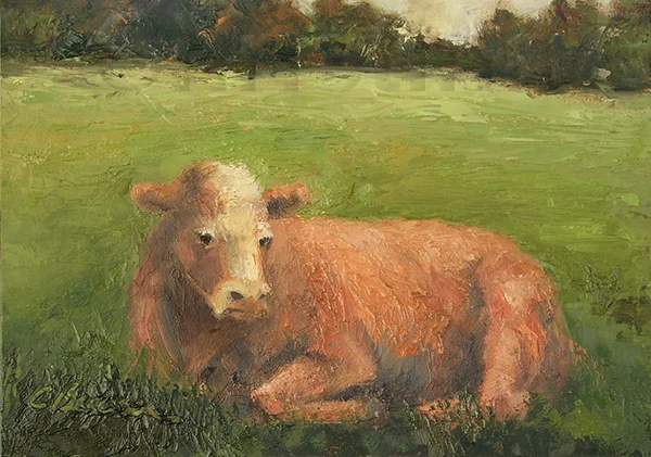 In Repose Oil on panel 5"x 7"