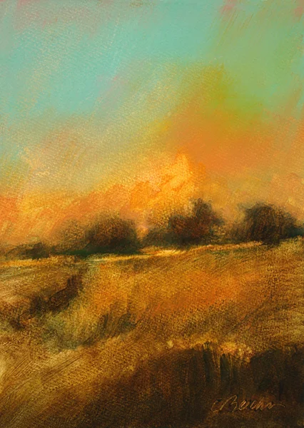 Gold Oil on paper 10.5"x 7.25"