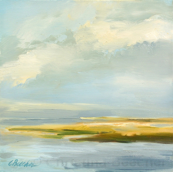 Brewster Flats I Oil on panel 8"x 8"