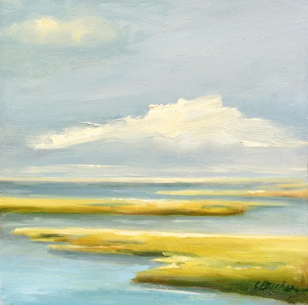 Brewster Flats II Oil on panel 8"x 8"
