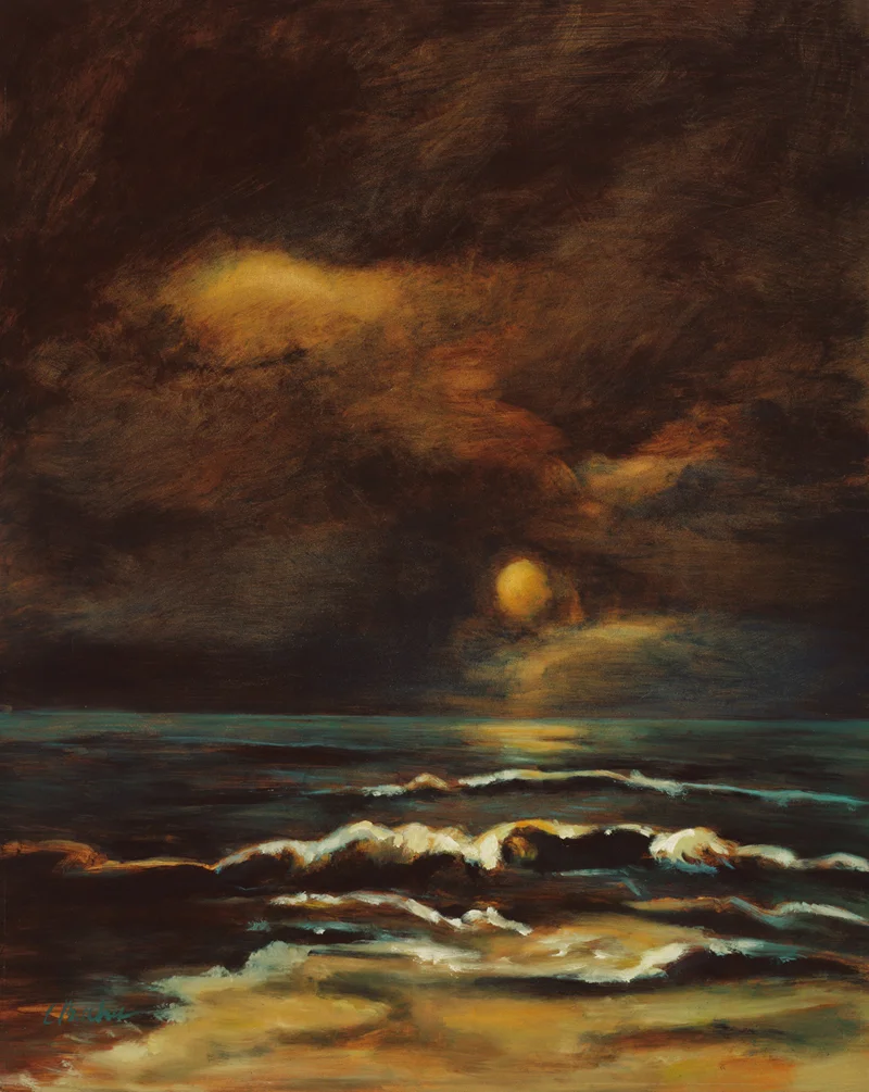Neap Tide Surf Oil on panel 20"x 16"