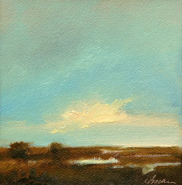 West Cove I Oil on paper 8"x 8"
