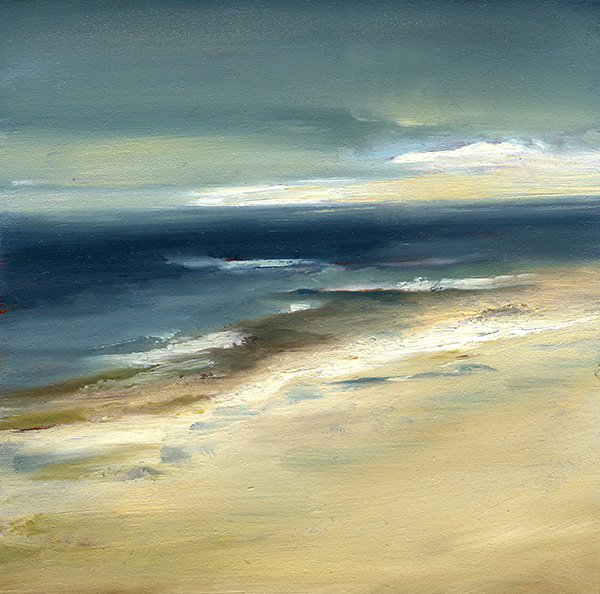 Heading East Oil on panel 6"x 6"