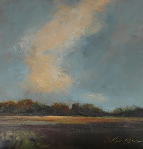 Sky over Grasslands Oil on cradled board 6"x 6" (SOLD)