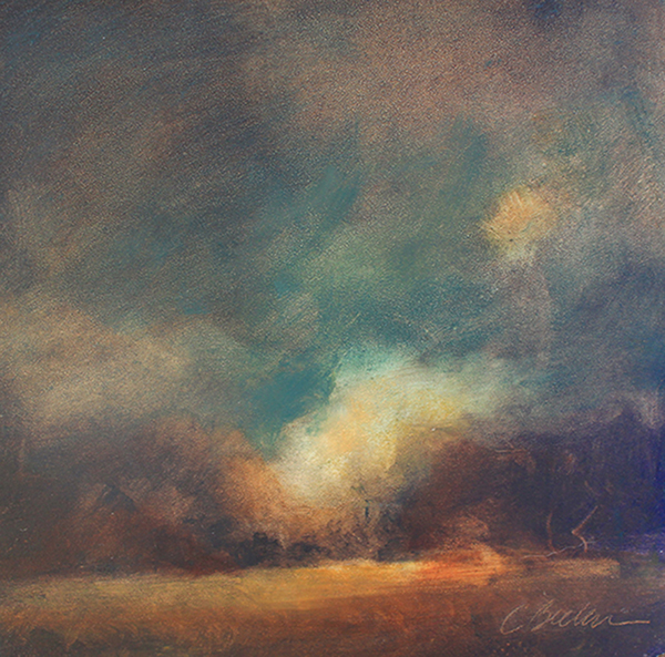 Summer Rain Oil on panel 6"x 6"