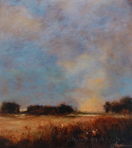 Estuary Oil on paper 26" x22" SOLD