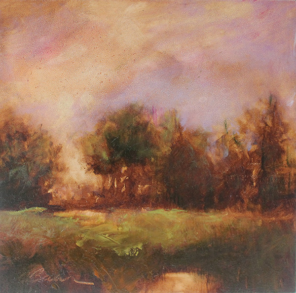 Spring Grove Oil on panel 6" X 6"