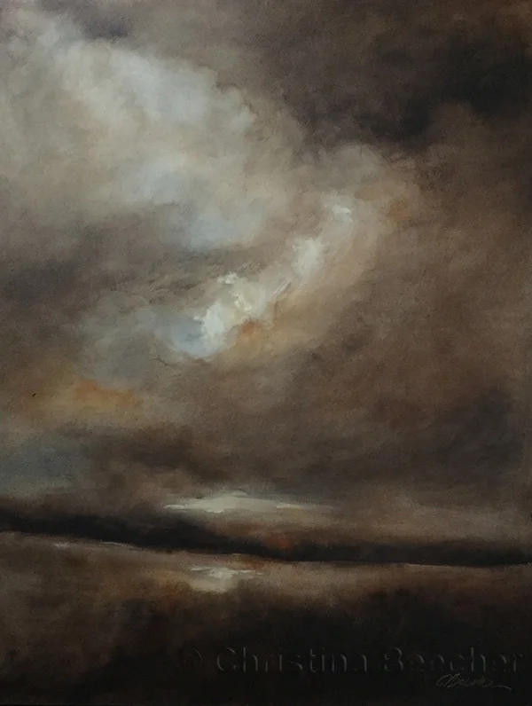 Distant Storm Oil on panel 24" X 18" (available)
