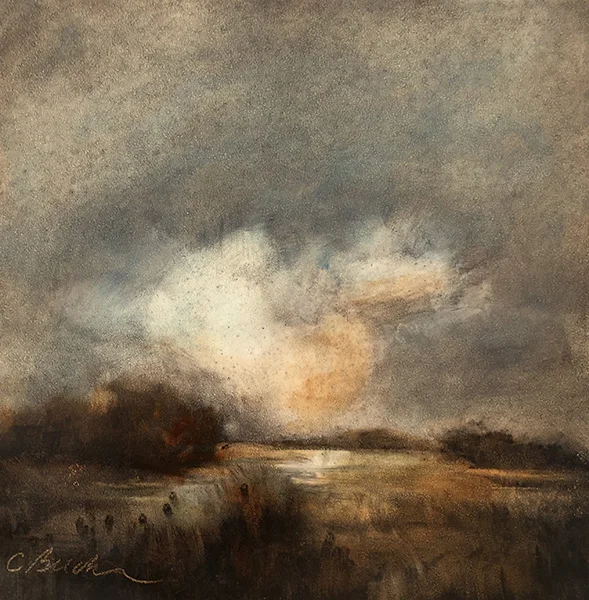 Winter Solstice Oil on cradled panel 6'X 6"
