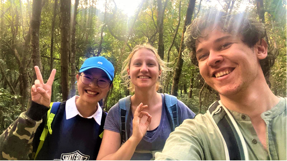 Victory selfie at the first useable Fung Shui woodland