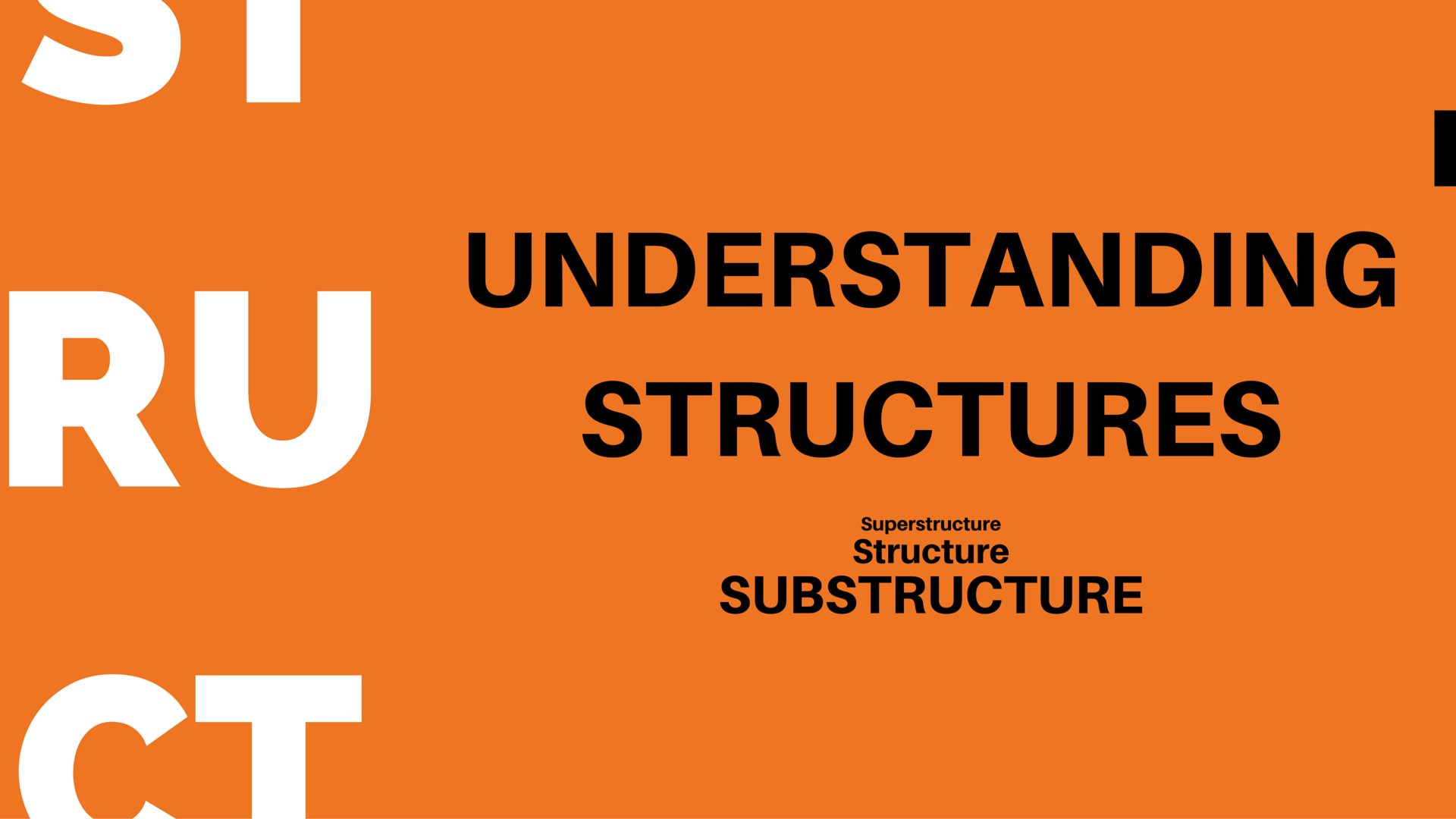 Superstructure, Structure, Substructure - EDGE Mentoring Image