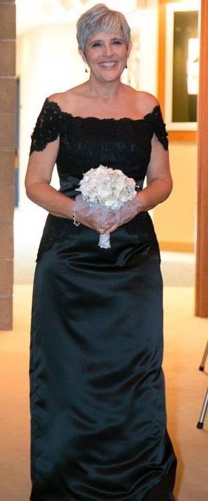 Detail of lace wrap added to the gown. Mother of bride.jpg
