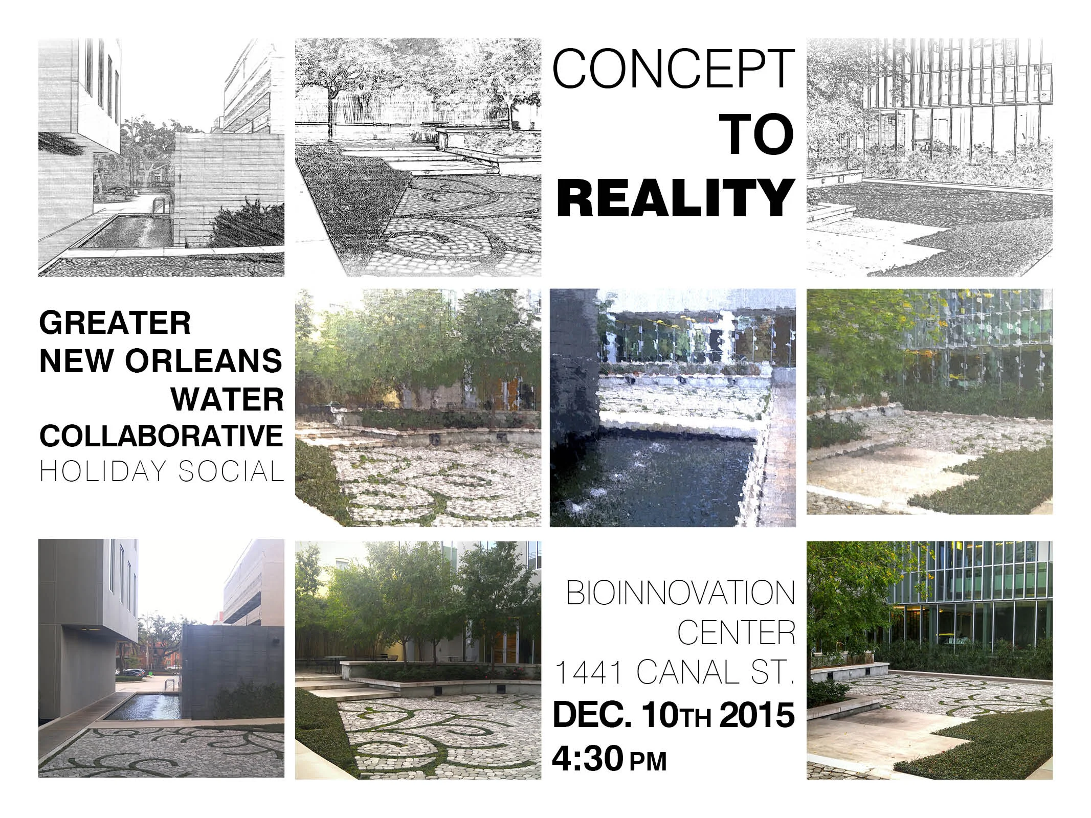 Water Collaborative Holiday Social Invitation