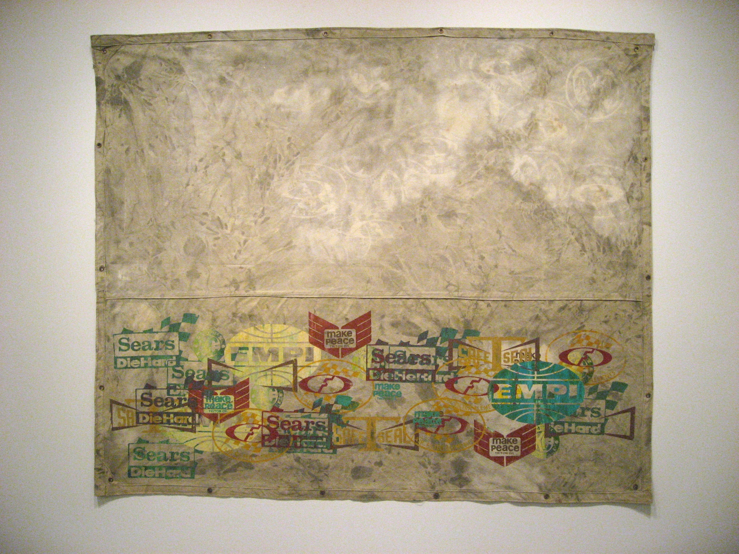  Make Piece - 2008 - acrylic and silkscreen on canvas - 71"x88" 