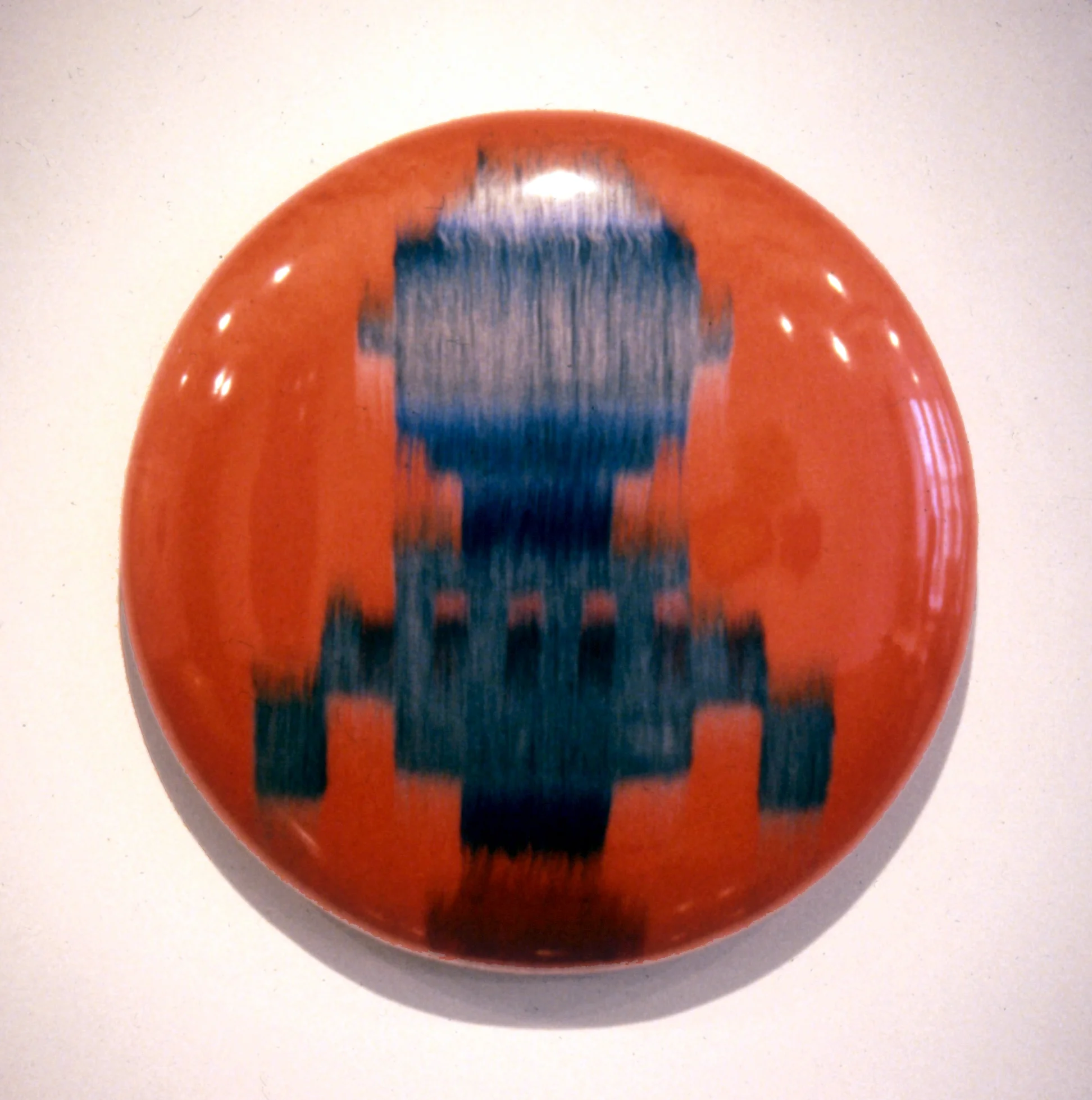  Cosmic Commuter - 1999 - fun fur, vinyl, foam rubber, wood - 24" x 24" x 4" 