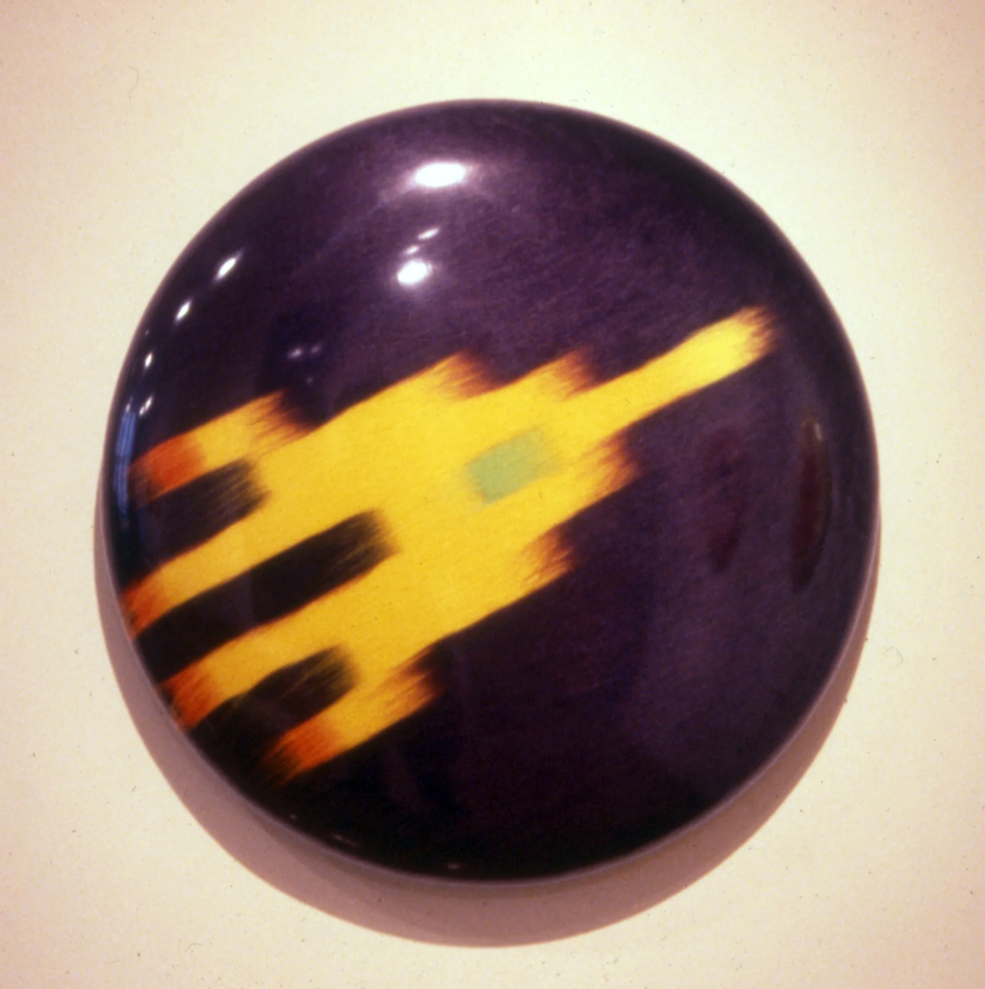  Astrowar - 1999 - fun fur, vinyl, foam rubber, wood - 24" x 24" x 4" 