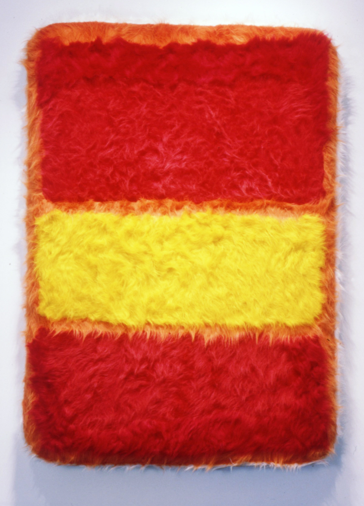 Yellow Bed - 2001 - fun fur, air mattress - 80"x57"x4"
