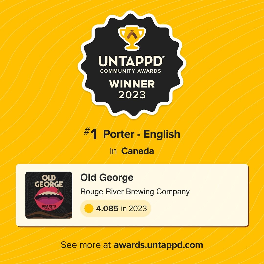 🏆We&rsquo;re honoured to be awarded for two #1 rated beers in Canada via the Untappd app. 🏆

They designed these awards to highlight styles that don&rsquo;t always get enough recognition in the beer rating community, and we are very happy they did!