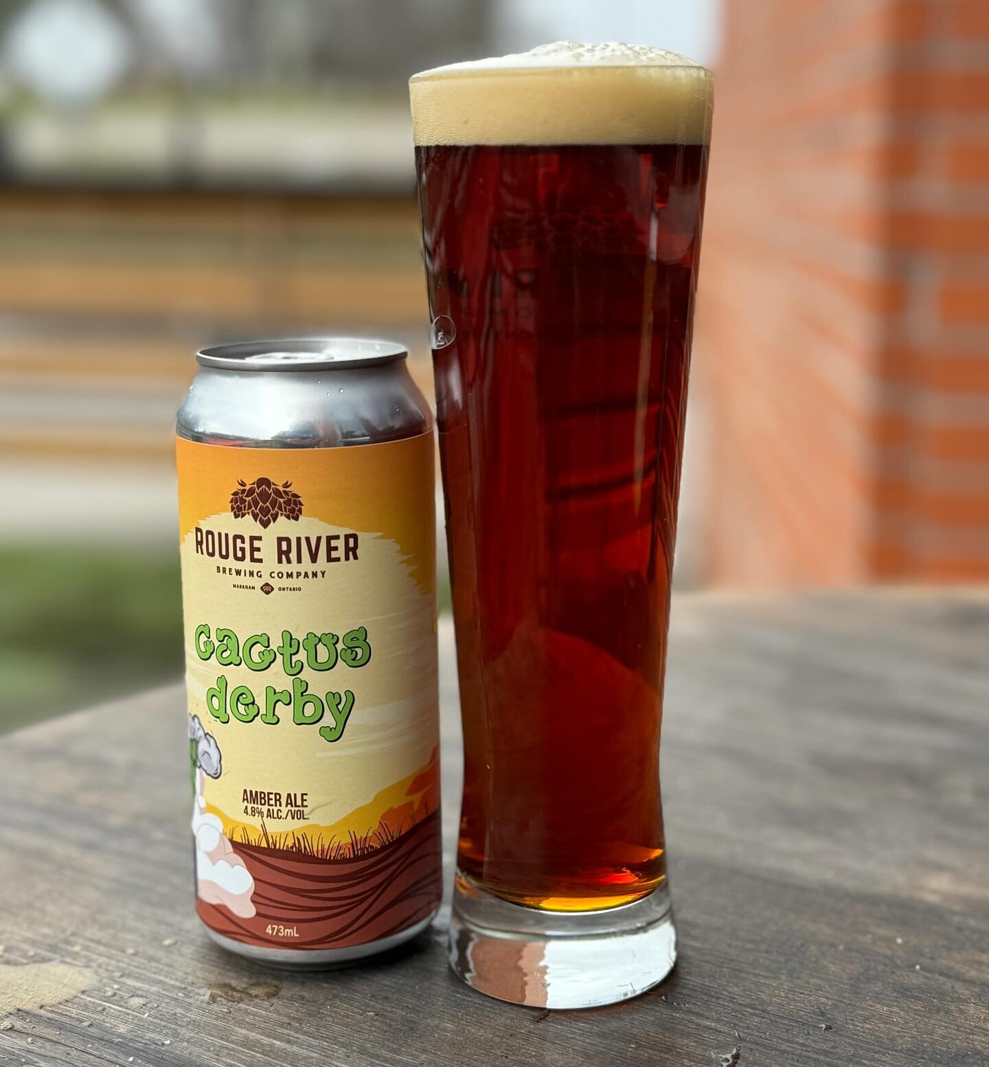 🌵🏎️ Release 3/5 this week is Cactus Derby Amber Ale.

Inspired by a race done between Phoenix and LA in the early 1900s. A little random, yes. Made with a variety of caramel and biscuit malts, this is a very malt forward ale with notes of rich coff