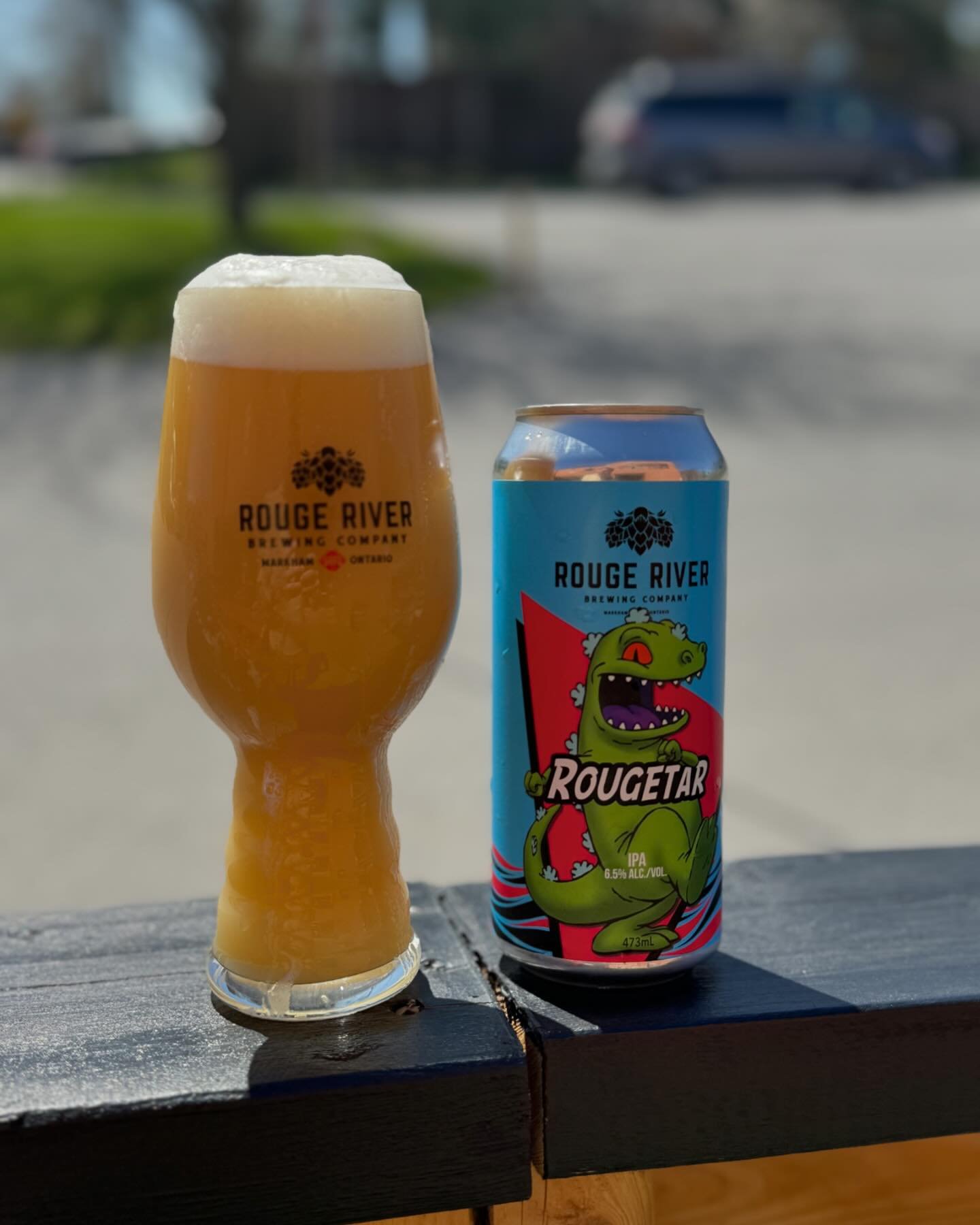 Release 2/3 - 🦖Rougetar IPA

We wanted to combine some of our favourite new hops, and here is the result! Citra, Luminosa and experimental HBC-1019 come together for a delightful sonata of flavour including notes of bubblegum, orange peel and sweet 