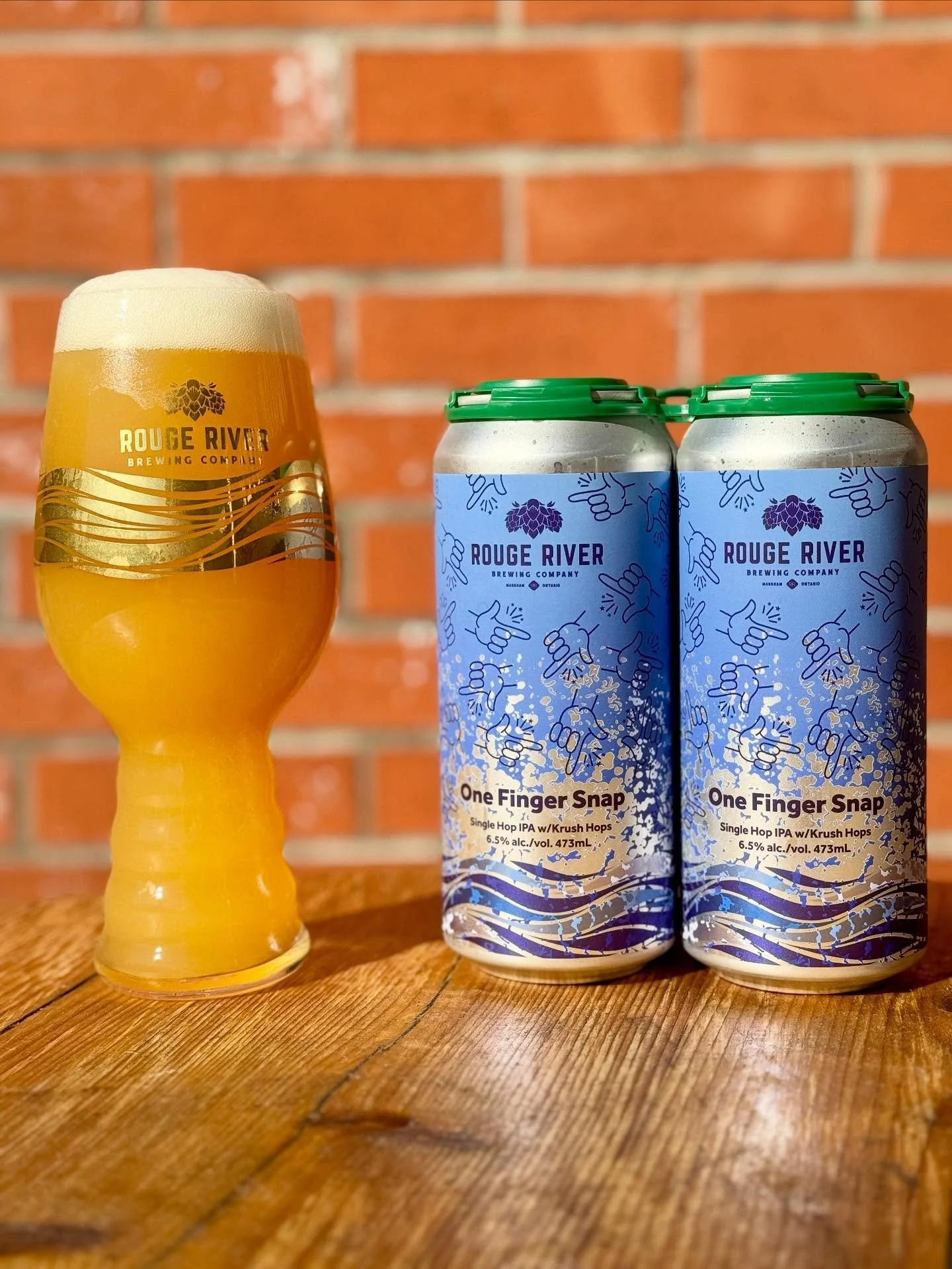 🚨NEW BEER ALERT🚨
🫰The newest member of the One Finger Snap family has arrived. This batch featuring the Krush hop. Commercially released just over a year ago, this hop features notes of orange juice, red berry and a hint of pine needle. 
We also