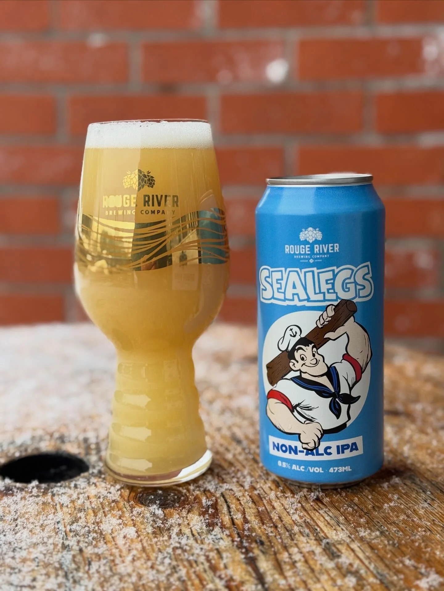 Sealegs Non-Alc IPA! We&rsquo;re back with a fresh batch of a new NAIPA, featuring Popeye&rsquo;s estranged brother! Hopped with Idaho 7 and Citra Hyperboost, we get notes of tangerine, fuzzy peach and a touch of pine resin. Full bodied and satisfyin