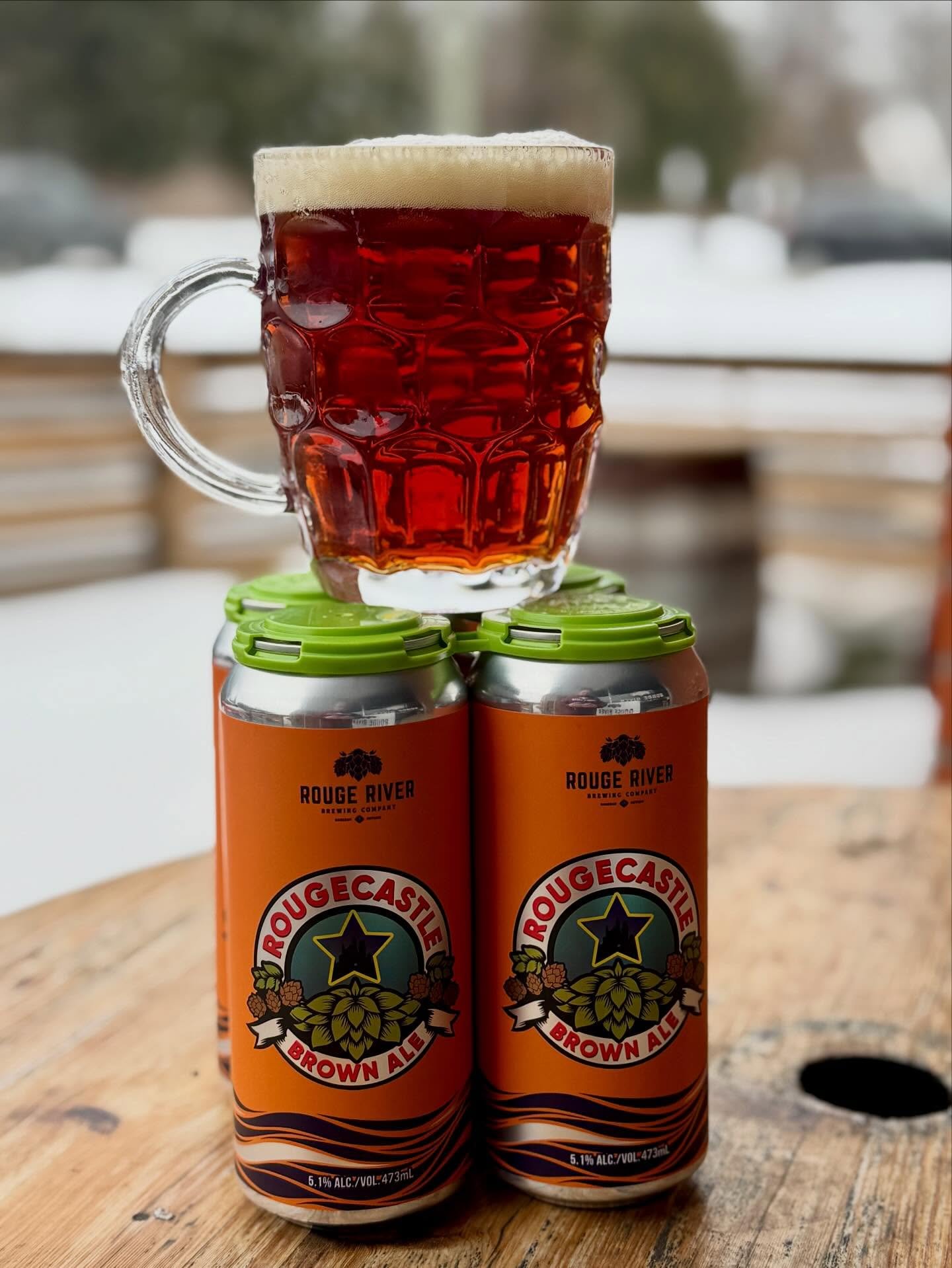 Rougecastle Brown Ale is our tribute to the classic English brown ale. Made with imported UK malts and hops, this is a classic pub style ale made for enjoying with friends. Nutty and toasty with a slightly creamy finish, this is a complex but ultra d