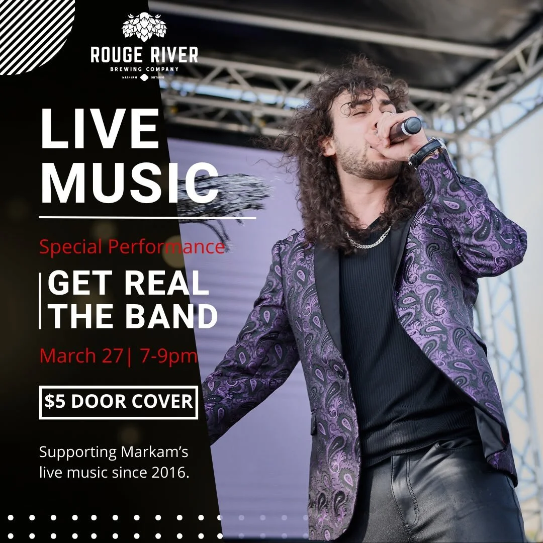 27 | Live Music Friday 7-9pm
Enjoy &amp; support local live music with performance by Get Real! $5 Door Cover.
