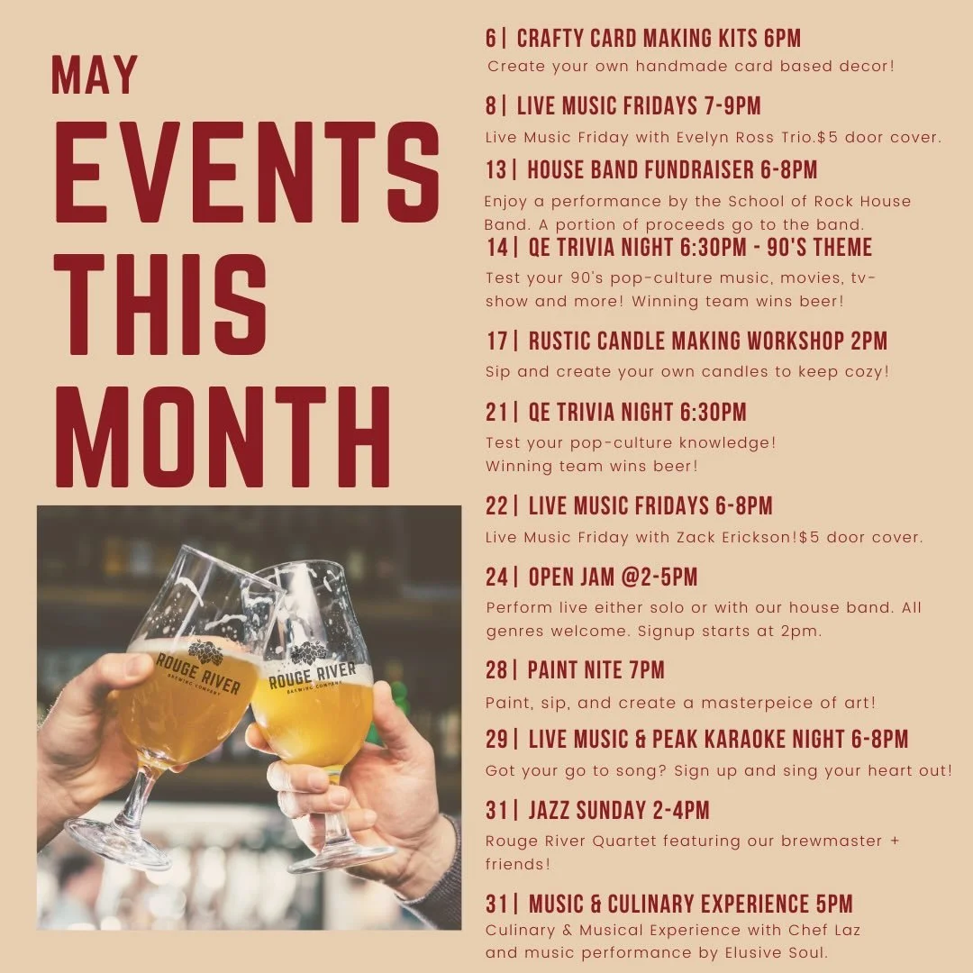 May brings longer days, fresh energy, and a full calendar of reasons to get together. Whether you&rsquo;re here to create, listen, laugh, or try something new, there&rsquo;s a spot waiting for you.
✂️ May 6 | Crafty Card Making Kits (6pm)&nbsp; Creat