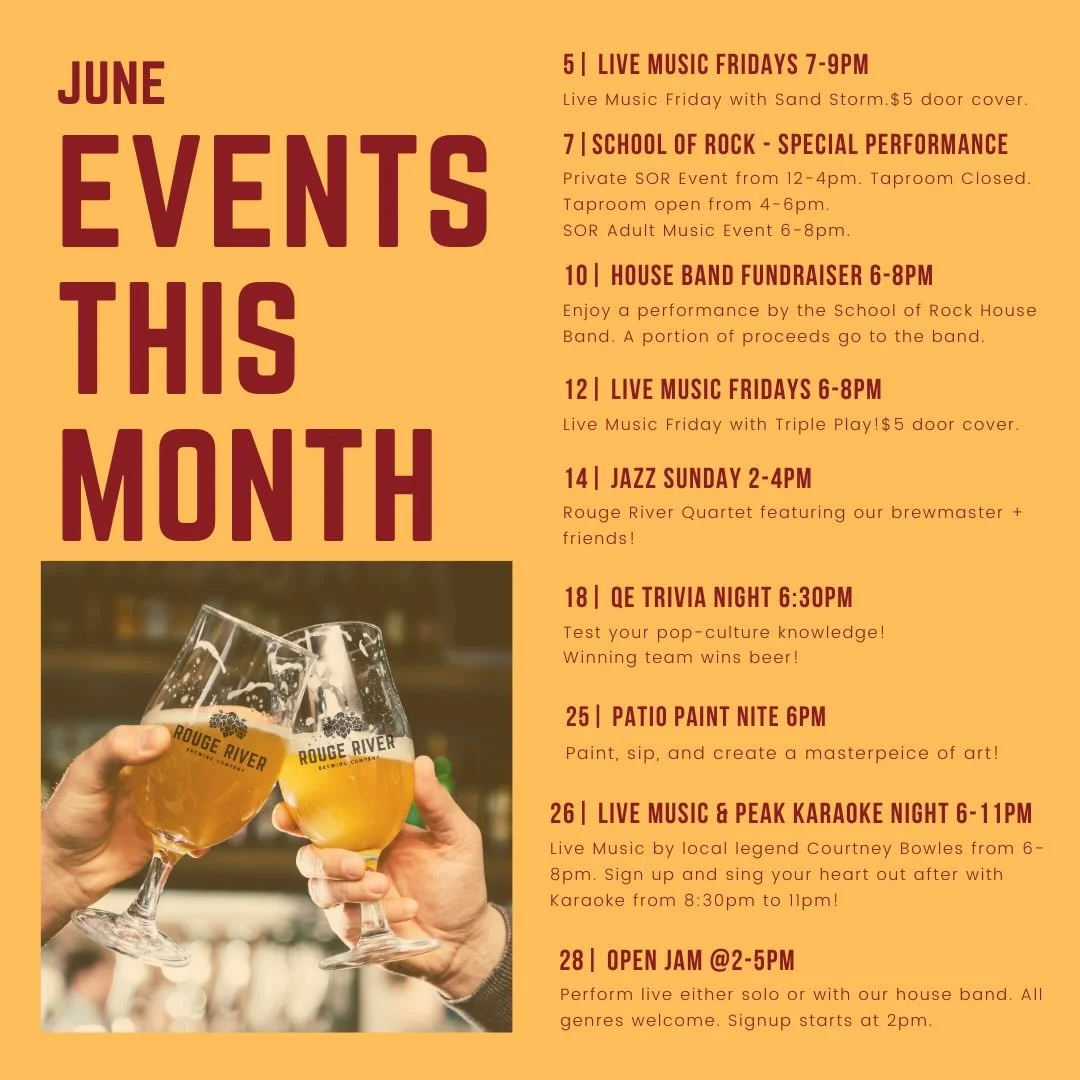 June is all about long evenings, cold pours, and a lineup that keeps the taproom buzzing. With live music, creative nights, and chances to jump on stage yourself, there&rsquo;s something for every vibe.
🎶 June 5 | Live Music Friday (7&ndash;9pm)&nbs