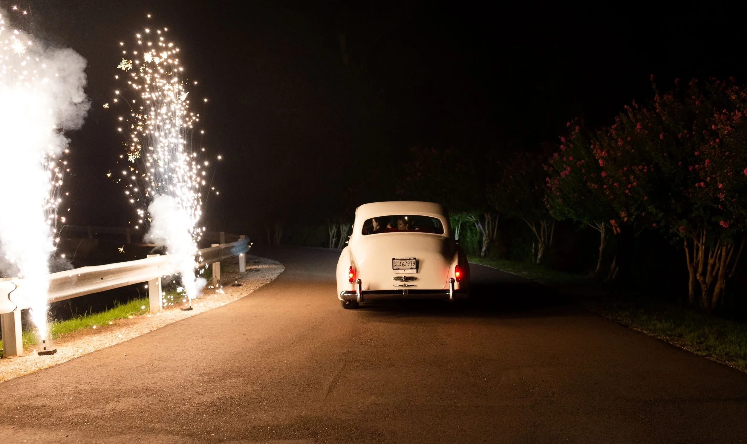 cold sparkler send-off at The Jefferson Oxford