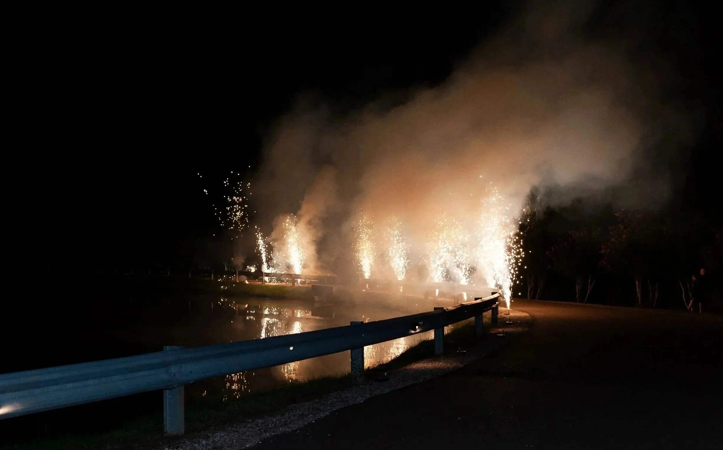 cold sparkler send-off wedding reception jefferson oxford ms