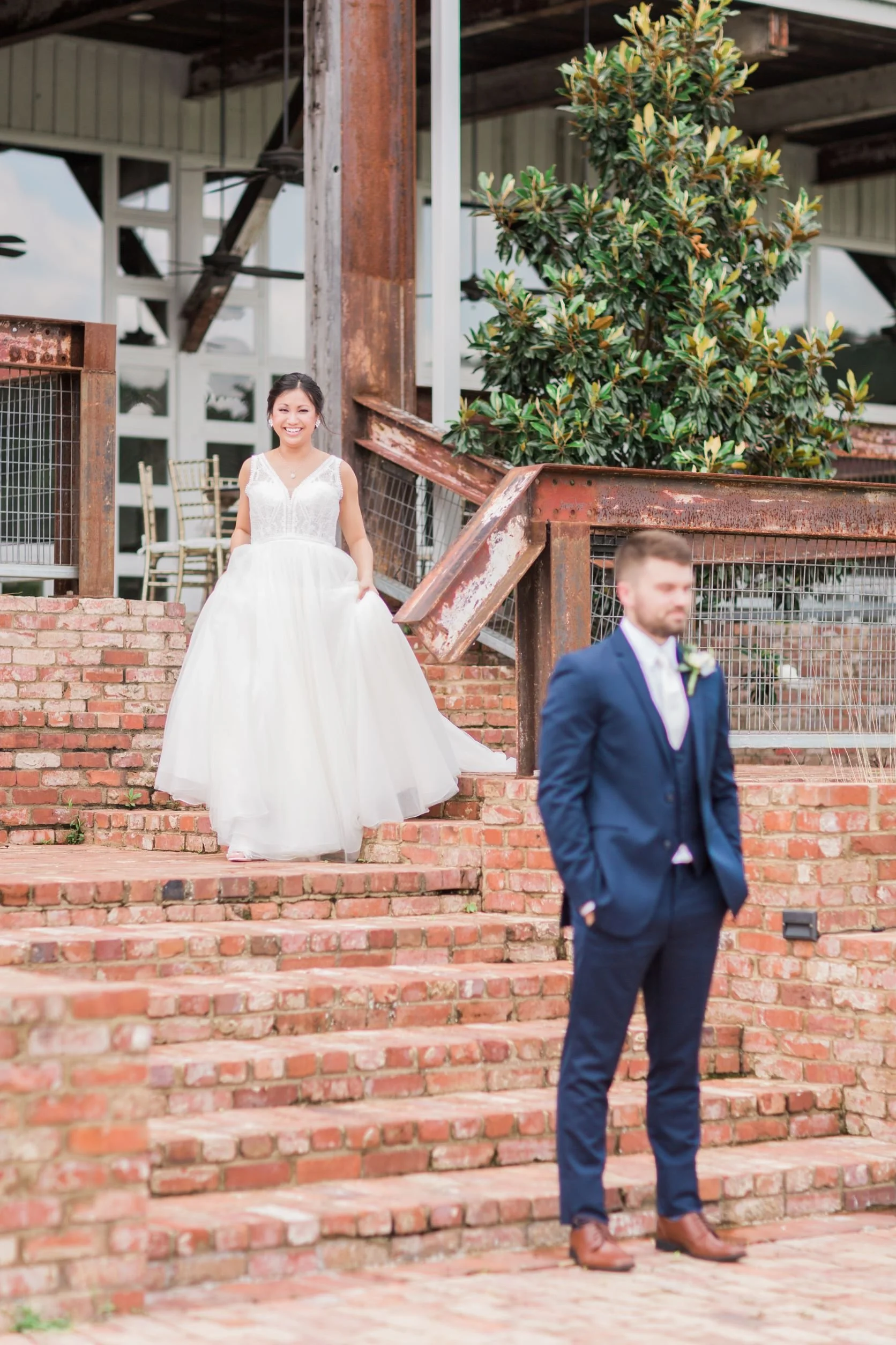 first look on lakefront stairway at The Jefferson Oxford