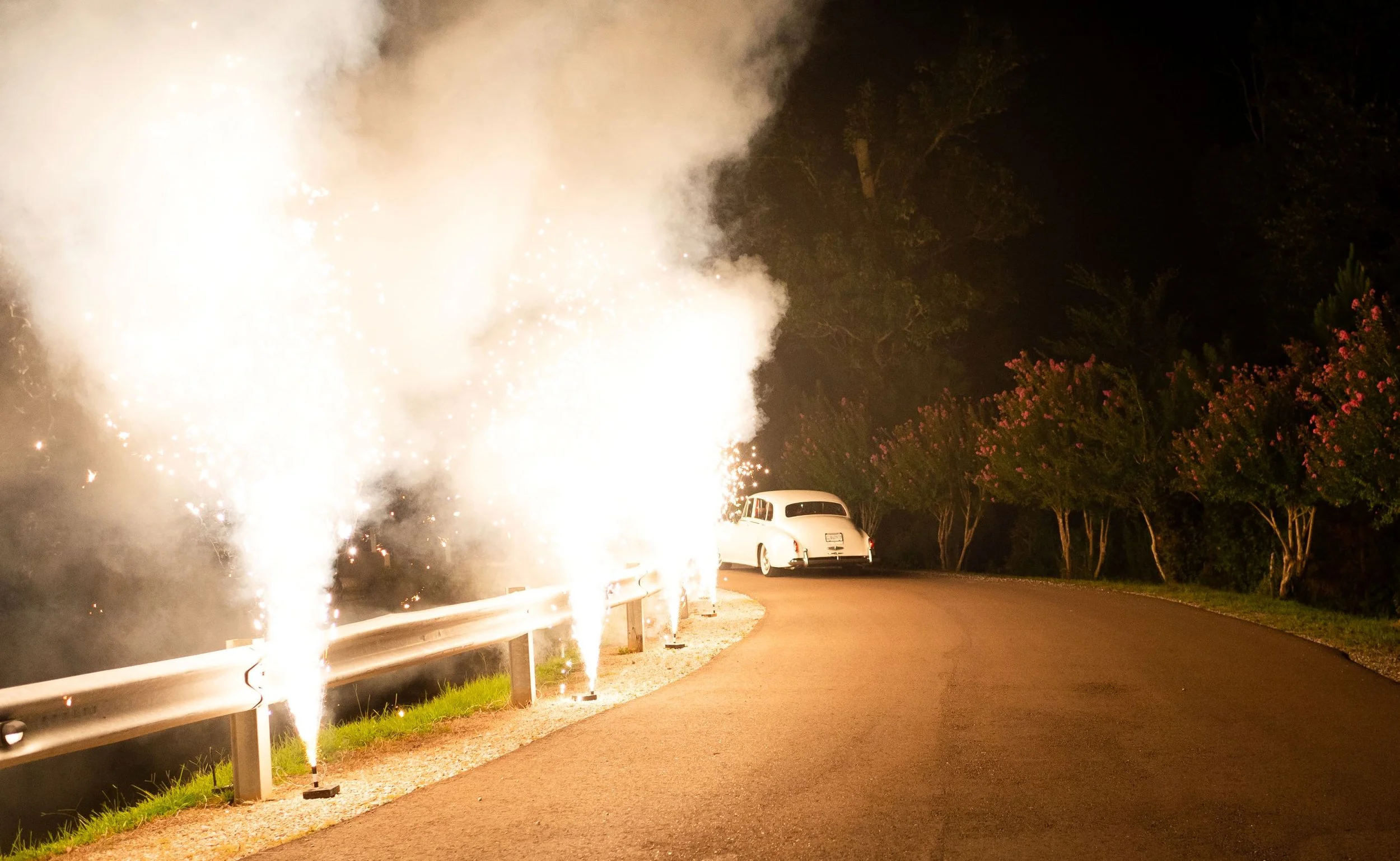 cold sparkler wedding send-off at The Jefferson Oxford