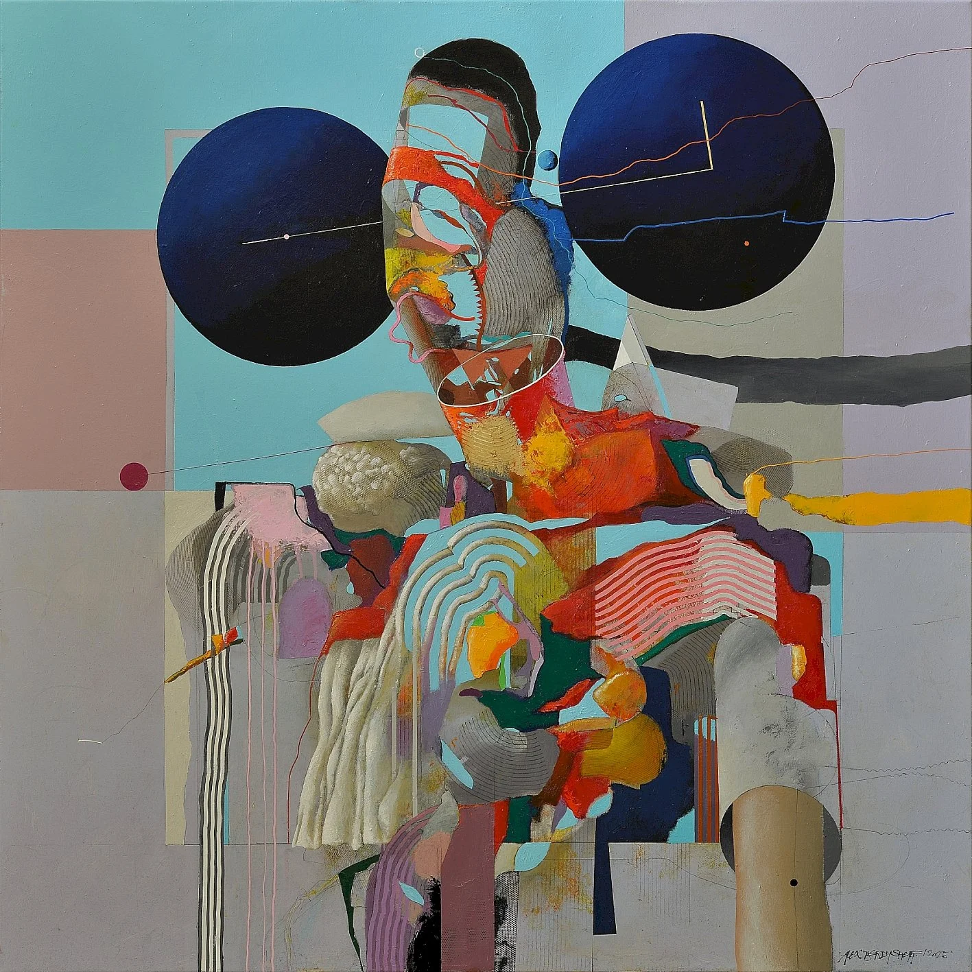 The One Who Survived, 120x120cm, oil on canvas, 2026.JPG