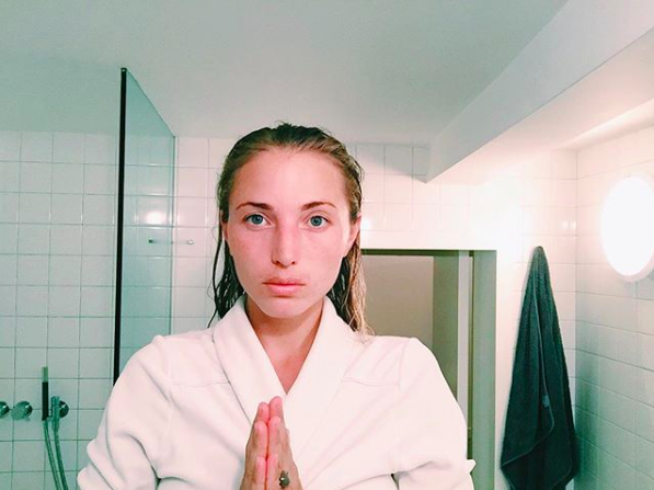 I thought I looked like a Jedi in my robe.