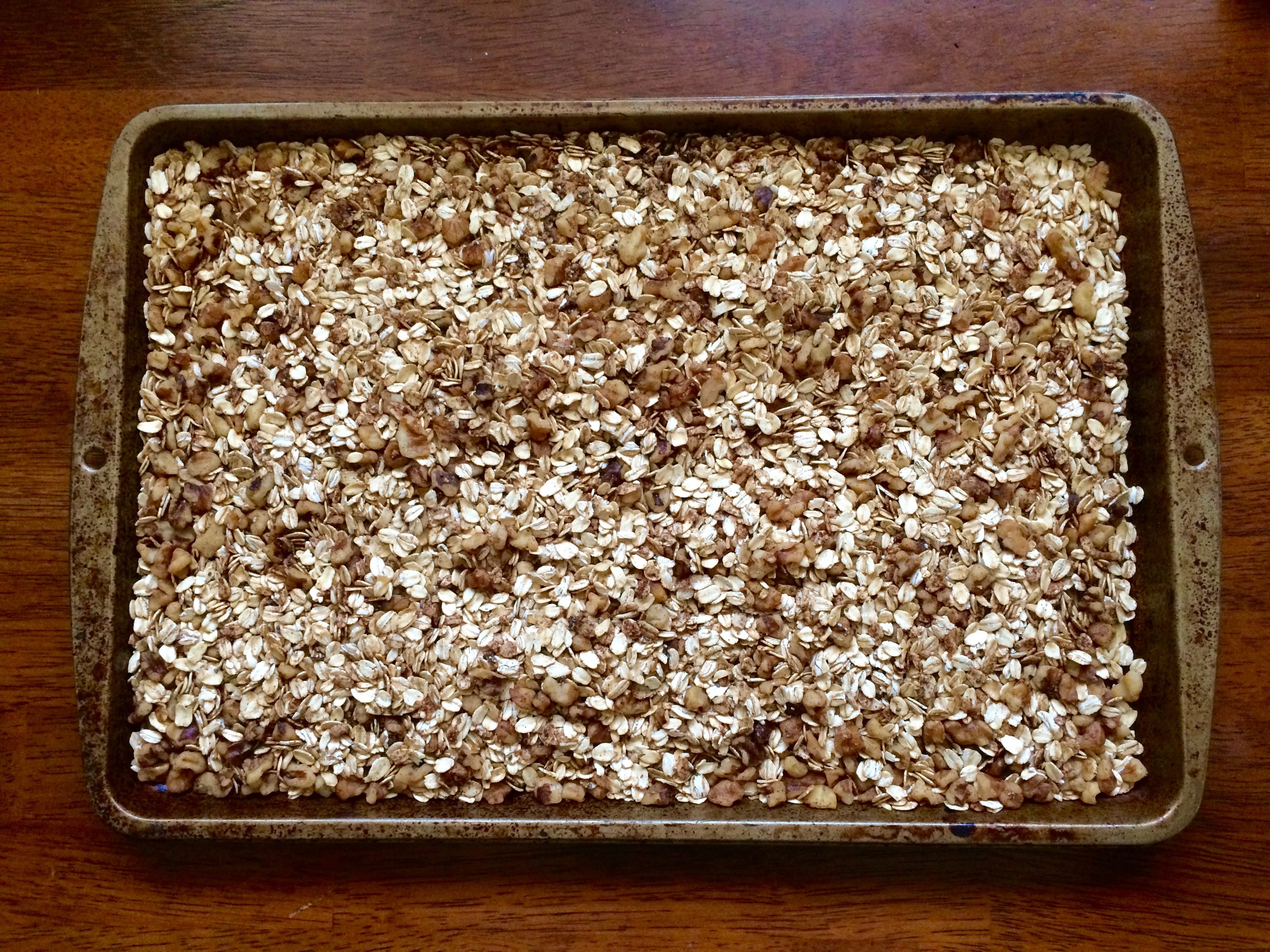 Ready to go into the oven! Be sure to turn every 10-15 minutes! Once you smell it, turn it.