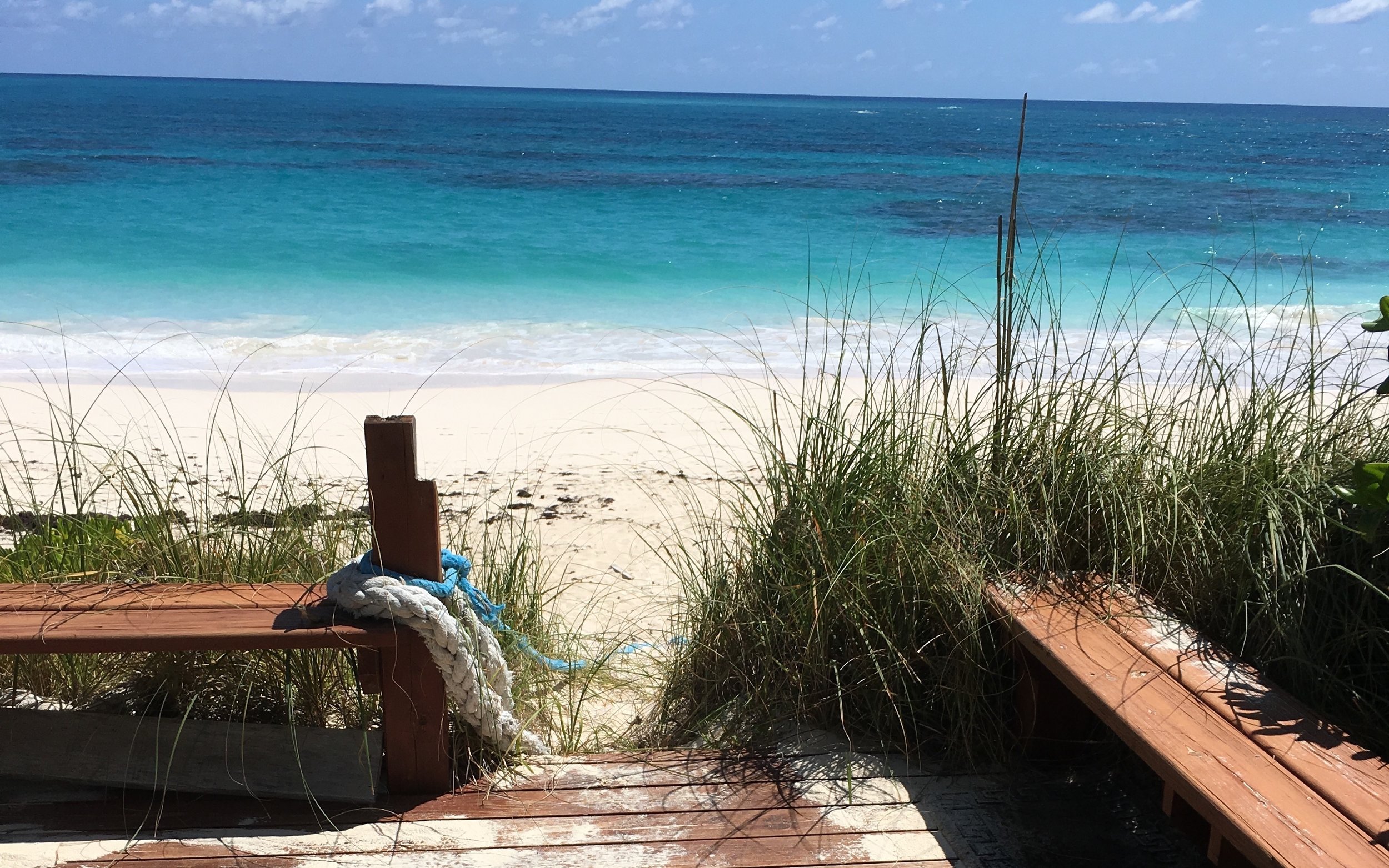 View from our front porch on Elbow Cay