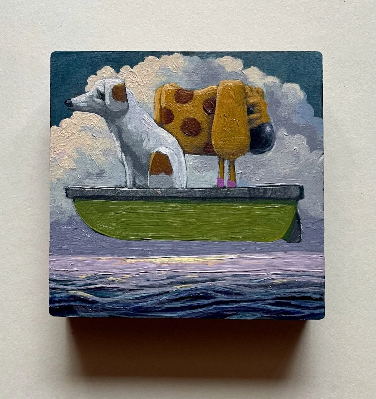 Doug and Robot on a Green Boat (2:19:2026).jpeg