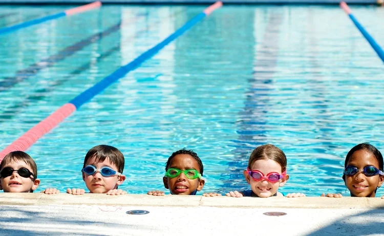 Swim Lessons KCPC offers group swimming lessons at some of its community pool locations. Small class sizes and one on one instructions make learning easy for children of any age. Classes run throughout the summer in two week sessions. 