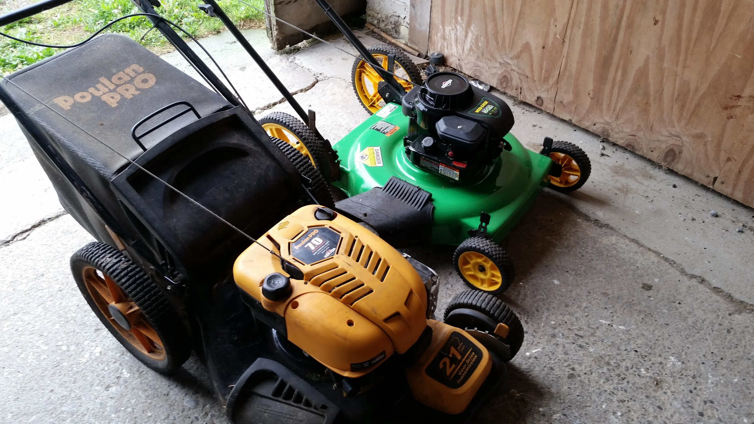 Two Mowers