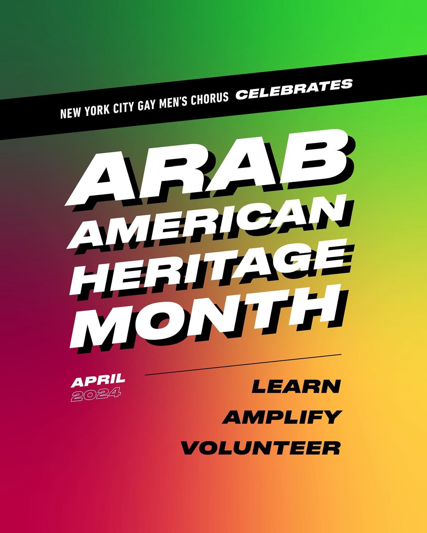 April marks Arab American Heritage Month. We celebrate by continuing to learn, amplify, and volunteer among our queer community in New York City and beyond.

🗣️Check out the accounts tagged to learn more about the work they do in NYC, serving our co